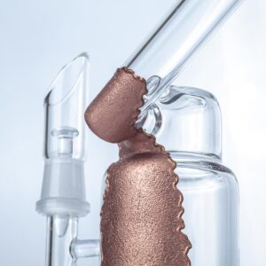 Sidecar_Dab_Rig_Bronze_-_Glass_Wax_Rigs_For_Sale_-_Puffing_Bird_-_Online_Headshop_6 6" Sidecar Dab Rig Bronze Paint