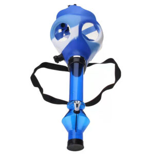 Silicone Gas Mask Bong w/ Acrylic Water Pipe