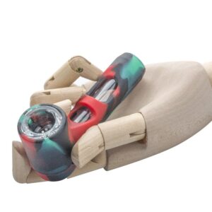 Silicone Glass Weed Pipe