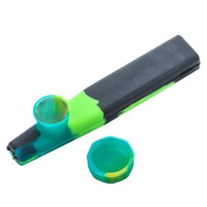 Silicone Pipe w/ Lid (Random Color)