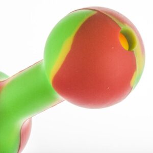 Silicone Triple Bowl Pipe (Random Color)