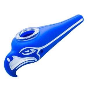 Silicone Seahawks Hand Pipe (Random Color)