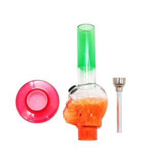 6" Skull Acrylic Bong(Random Color)