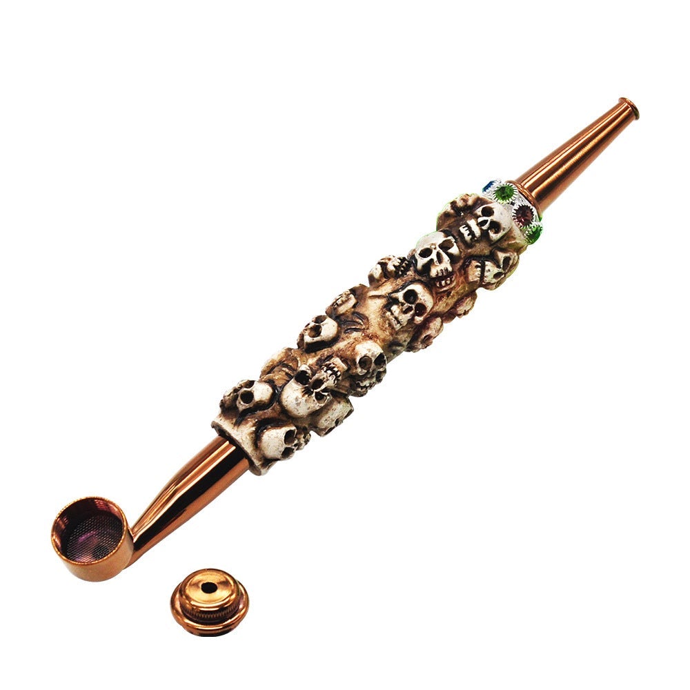 Skull_Pipe_-_Glass_Pipes_Weed_Bowls_For_Sale_-_Puffing_Bird_-_Online_Headshop_8 Skull Theme Novelty Pipe