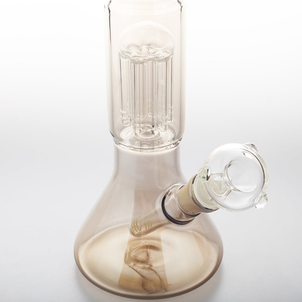 Smokey_Grey_Tree_Perc_Beaker_Bong_Puffing_Bird_Best_Online_Headshop_Side 16" Smokey Grey Tree Perc Beaker Bong