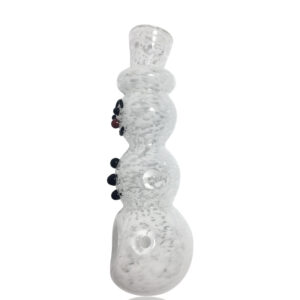 Snowman Glass Hand Pipe