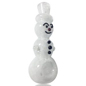 Snowman Glass Hand Pipe