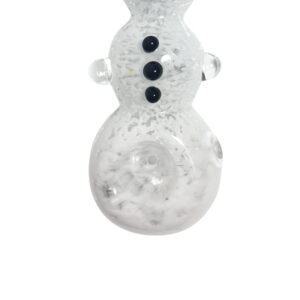 Snowman Glass Hand Pipe