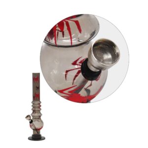 8" Spider Pattern Acrylic Bong(Random Color)