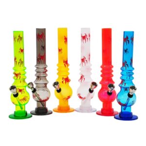8" Spider Pattern Acrylic Bong(Random Color)