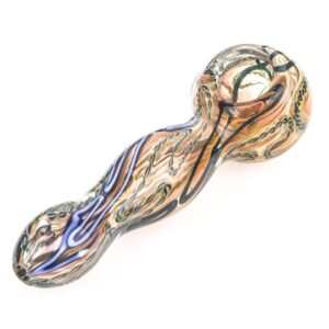 Spiral Fumed Glass Spoon Pipe