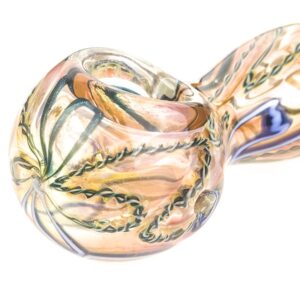 Spiral Fumed Glass Spoon Pipe