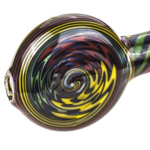 Spiral Glass Sherlock Pipe w/ Maria Rings