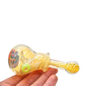 Spiral Glass Tobacco Pipe