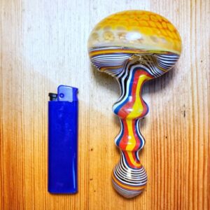 Spiral Drop Glass Pipe w/ Super Large Bowl