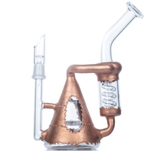 9" Bronze Multi Perc Glass Dab Rig