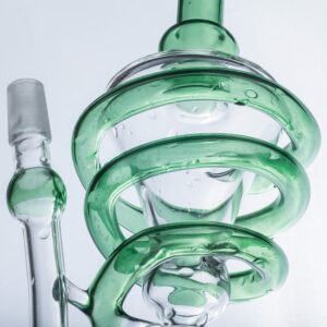 Spiral Perc Recycler Dab Rig