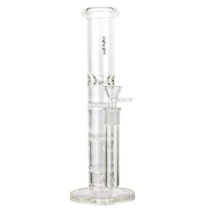 Straight Tube Honeycomb Perc Bong w/ Glass Pipes Set