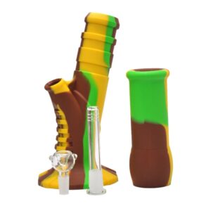 Straight 2 Part Silicone Bong