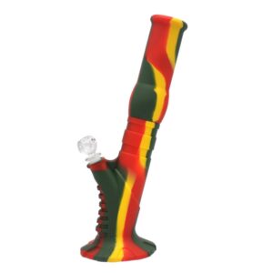 Straight 2 Part Silicone Bong