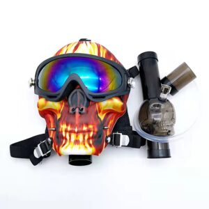 Sun Glasses Skull Fabric Gas Mask Bong w/ Water Pipe