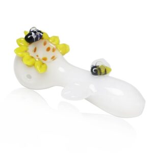 Sunflower Glass Spoon Pipe