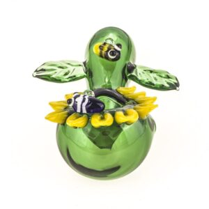 Sunflower Glass Spoon Pipe