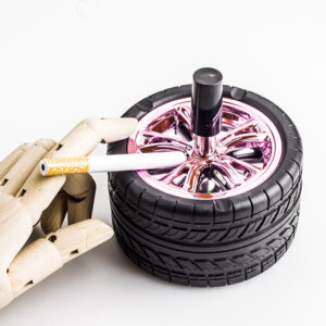 Tire Wheel Spinning Ashtray (Random Color)