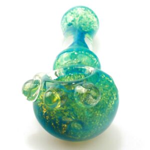 Turquoise Glass Pipe and Blue Wrap Sherlock Pipe Set
