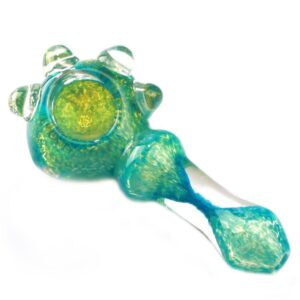 Turquoise Glass Pipe and Blue Wrap Sherlock Pipe Set