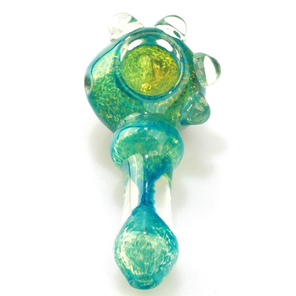 Turquoise_Blue_Dichroic_Color_Scheme_Spoon_Glass_Pipe_3 Turquoise Blue Dichroic Color Scheme Spoon Glass Pipe