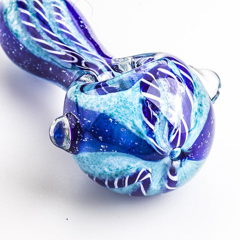 Two Tone Glass Pipe w/ Marbles | Weed Bowls For Sale | Free Australia Shipping