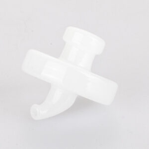 White Disc Glass Carb Cap