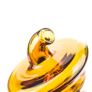 Yellow Glass Dab Carb Cap
