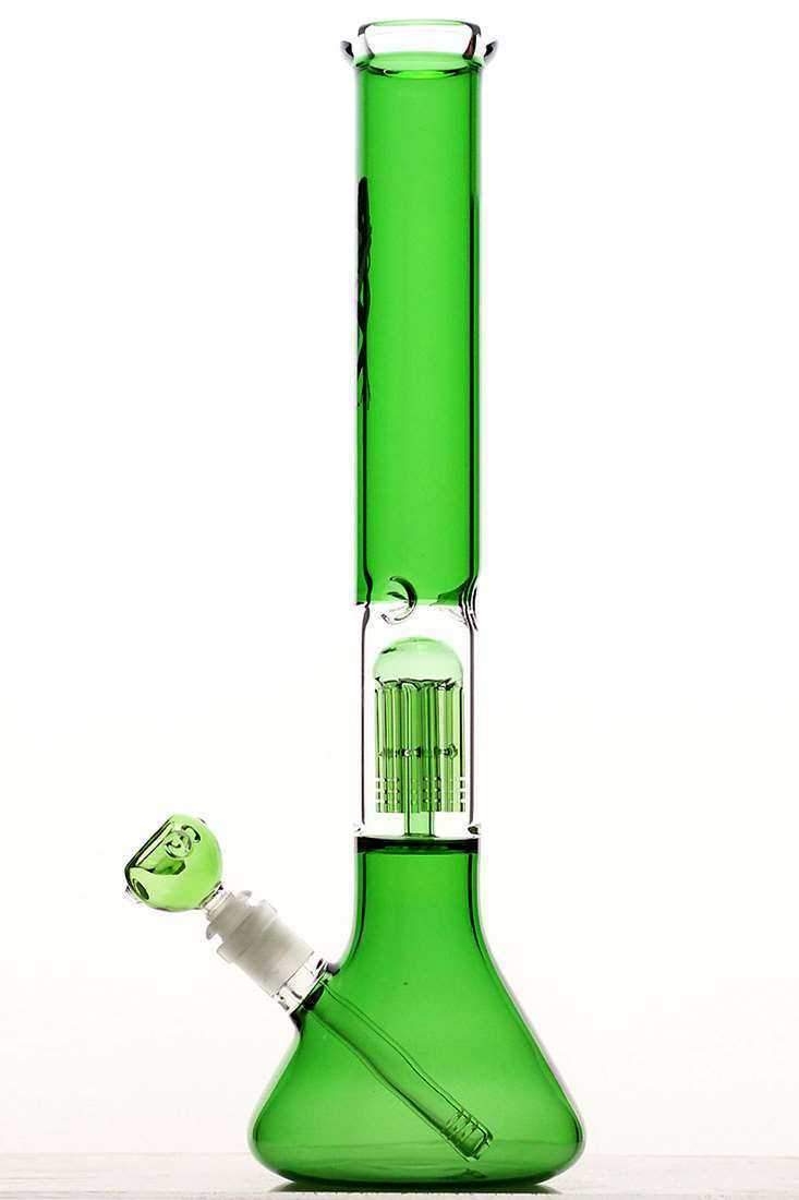 a0a7f992-1d52-47bc-8907-558a82af2e6a 18" volcano 6 arms colored glass bong