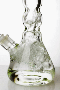 a32b86fe-3192-4945-8ce5-4c8d1e735885 14.5" genie color dot curved tube beaker water bong