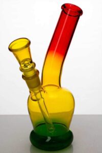 7" glass water bong with bowl stem