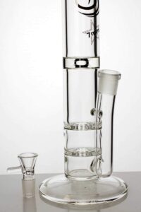 a5b8b8a4-db97-4227-a5e5-df258e4a7ce2 15" double flat diffuser heavy glass water bong