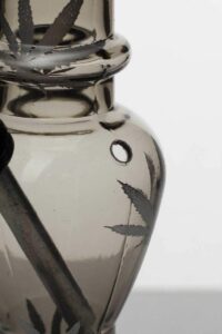 7" acrylic water pipe with grinder