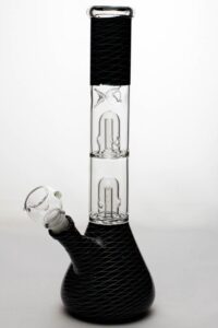 ac0d57c3-3f49-4225-96e4-5e20040e711b 12" Double Dome Patterned Beaker Bong