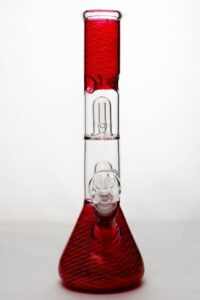 ac4bbed5-ea23-4222-bc54-afda5f0dddcb_9f80d607-d4d6-4bc4-8fb5-1336a5412bc4 12" double dome percolator patterned beaker water bong