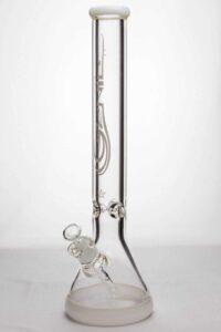 ac552e7e-9fe4-41f3-8bec-8cb1508c3632 18" genie 9 mm beaker colored bottom water bong