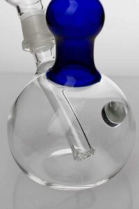 7" 2-in-1 Blue glass water bubbler
