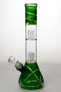 b041411f-f530-4f60-b388-838e3906f751 12" Double Dome Perc Beaker Bong