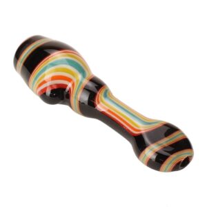 Blazing Blue Glass Line Honeycomb Screen Chillum