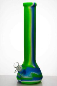 13" Stripe Silicone Beaker Bong