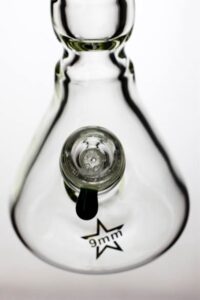 c34d2e91-49ef-4940-8f16-af6bc53b9a42 14.5" genie color dot curved tube beaker water bong