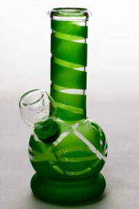 6" glass water bong