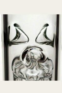 18" volcano 6 arms glass water bong