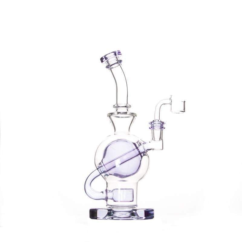 ccg-9-inch-ball-glass-rig-with-flower-of-life-perc-145mm-joint-water-pipes YGL 8 inch FOL Ball Rig F14.5mm